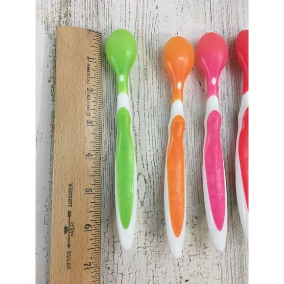 Munchkin Lot of 5 Soft Tip Baby Infant Spoons Plastic - Picture 11 of 11